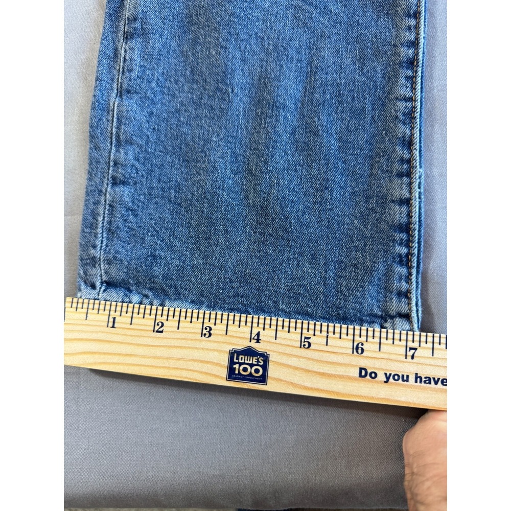 Levis 514 Straight Jeans Mens 34x32 (Actual 34x29) Blue Mid Rise Regular Fit - Picture 6 of 16